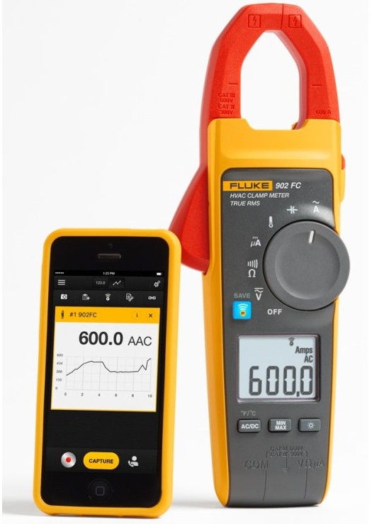Fluke 902 FC True-RMS Wireless HVAC Clamp Meter
