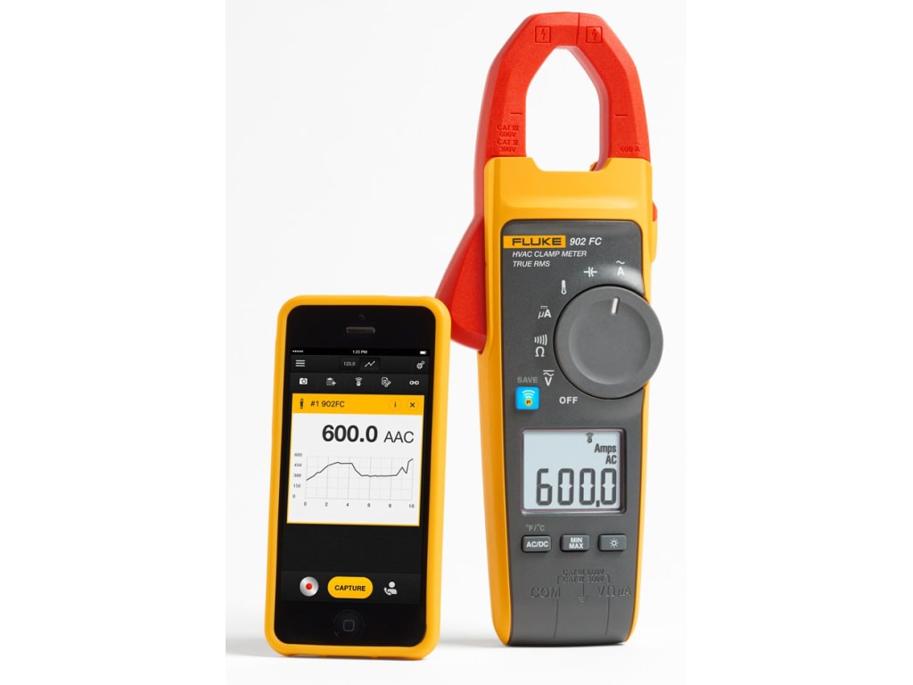 Fluke 902 FC True-RMS Wireless HVAC Clamp Meter