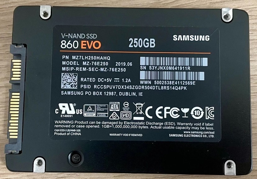 Samsung SSD 250GB Solid State Drive