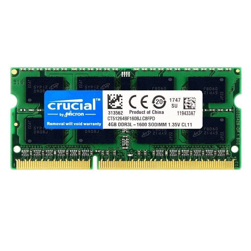 Crucial DDR3L 4GB Laptop Memory